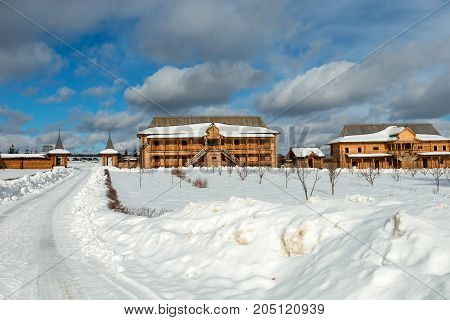 Holy spring gremyachiy Klyuch. A pilgrimage center. Svyatogorye. Moscow region Sergiev Posad district village Vzglyadnevo