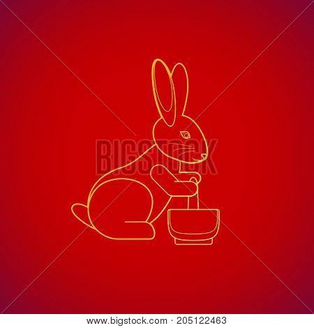 Moon Rabbit With Immortality Elixir.