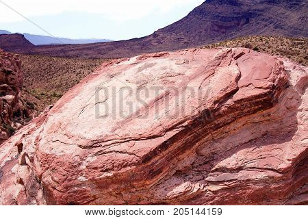 Desert Rocks and Cliffs. Red Rock Nevada.