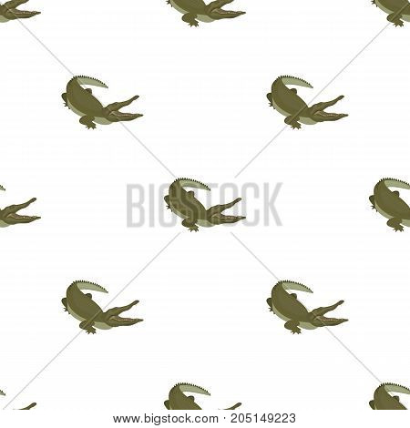Crocodile, dangerous predator. Reptile, Nile crocodile single icon in cartoon style vector symbol stock illustration .