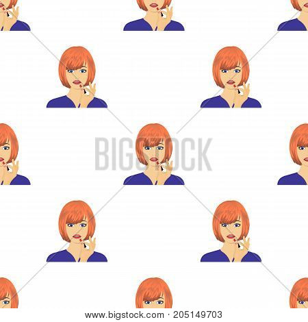 Girl, single icon in cartoon style.Girl vector symbol stock illustration .