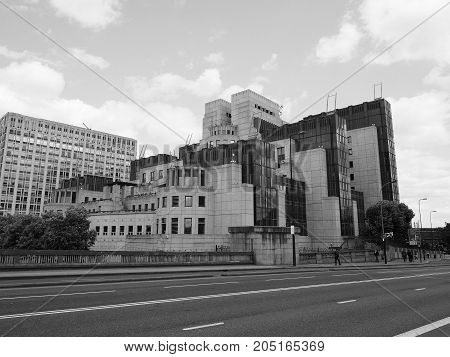 British Secret Service In London Black And White
