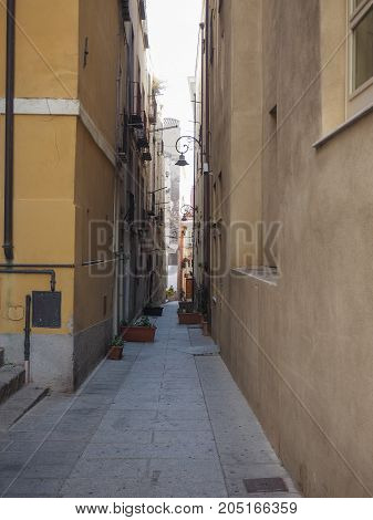 Casteddu (meaning Castle Quarter) In Cagliari