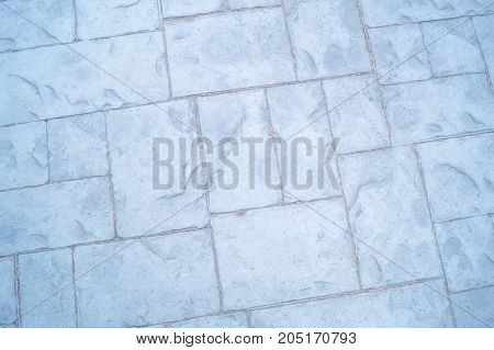 Paving slab different size on a walking path