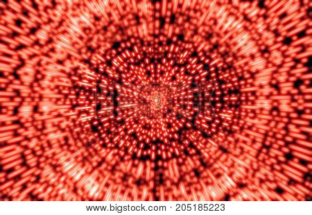 Abstract background with Open Space Star Warp or Hyperspace Travel. Big bang illustration.