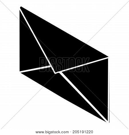 Postal letter icon. Simple illustration of postal letter vector icon for web design isolated on white background