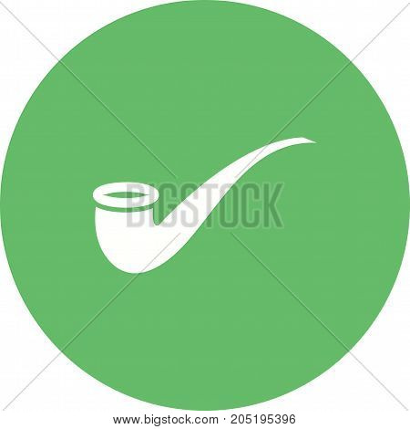 Pipe, smoking, pirate icon vector image. Can also be used for pirate. Suitable for use on web apps, mobile apps and print media.