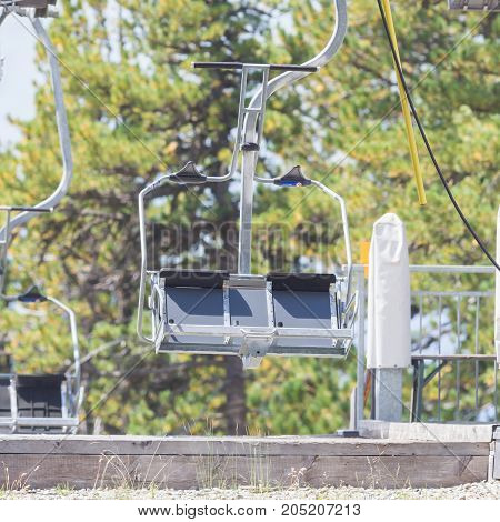 Ski Lift Chair In The Alps