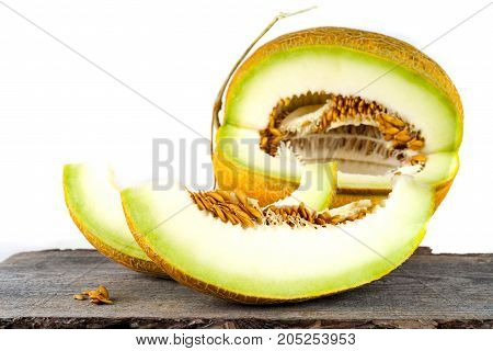 Melon Isolated On White Clipping Path