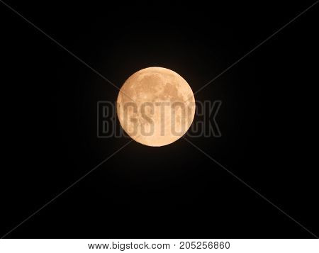 Photo of moon phase catching craters on it's surface