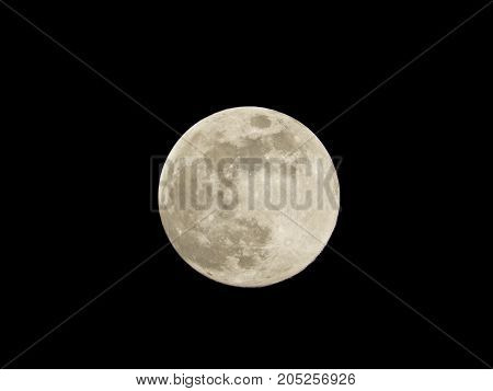 Photo of moon phase catching craters on it's surface
