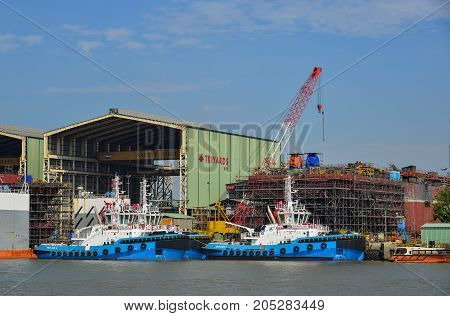 Landscape Of Saigon River In Southern Vietnam