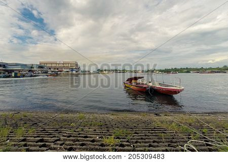 Labuan,Malaysia-Sept 17,2017:View of Labuan town Pearl Of Borneo,Malaysia.The name Labuan translates as port & it is Malaysia offshore financial centre & is a tax-free island