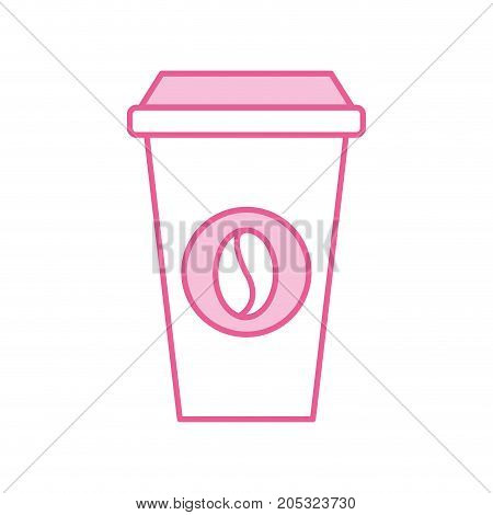 paper coffee cup disposable takeaway beverage vector illustration