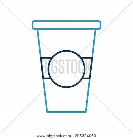 paper coffee cup disposable takeaway beverage vector illustration