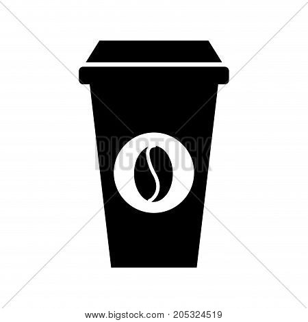 paper coffee cup disposable takeaway beverage vector illustration