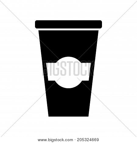 paper coffee cup disposable takeaway beverage vector illustration