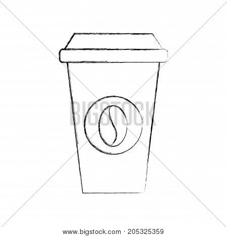 paper coffee cup disposable takeaway beverage vector illustration