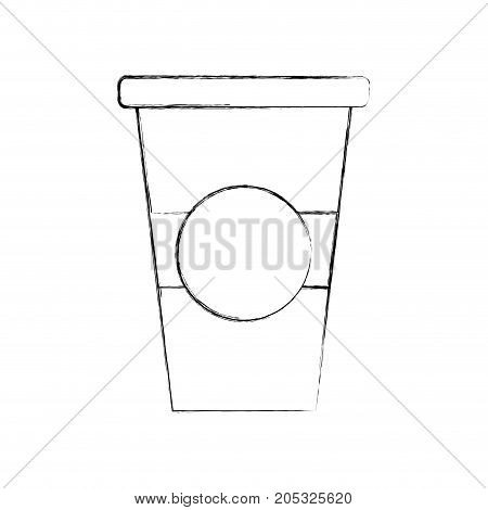 paper coffee cup disposable takeaway beverage vector illustration