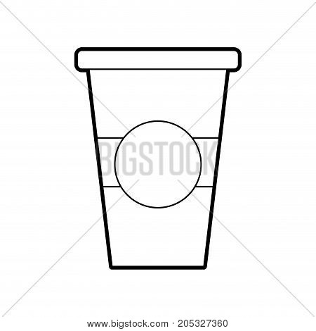 paper coffee cup disposable takeaway beverage vector illustration