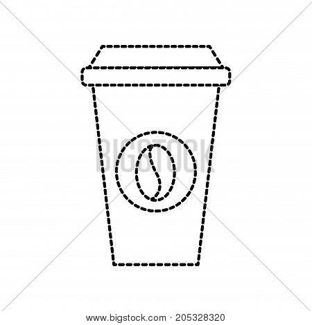 paper coffee cup disposable takeaway beverage vector illustration