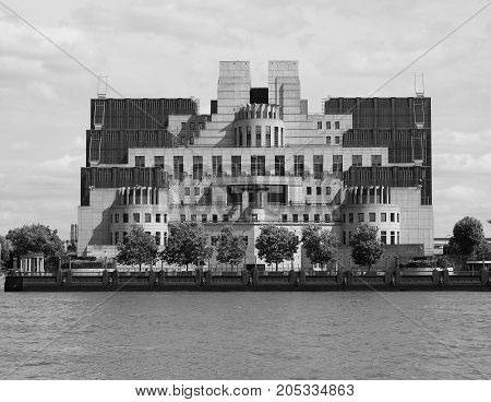 British Secret Service In London Black And White