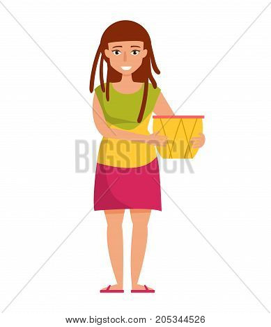 Rastaman. Vector. Cartoon. Isolated art on white background Flat