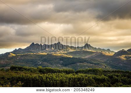 A view of the Natural Park of Xures in Spain next to Portuguese border.