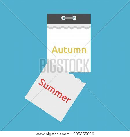 Tear-off Calendar, Summer, Autumn