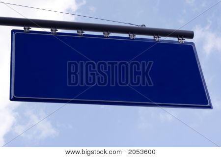leere Straßenschild