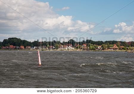 A Stormy Day In Holbaek Fjord In Denmark
