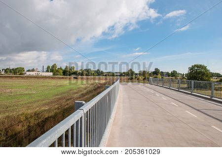 Path On A Bridge In Danish Town Of Naestved