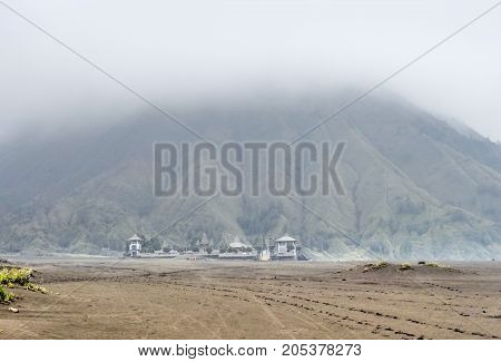Scenery around Bromo Tengger Semeru National Park in Java a island of Indonesia