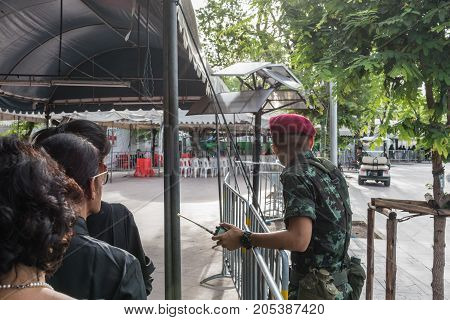 People To Pay And Respect To Thai King Bhumibol