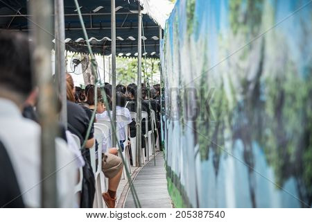 People To Pay And Respect To Thai King Bhumibol