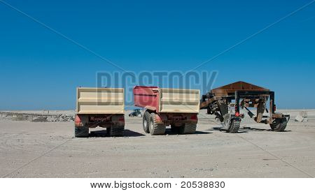 Camions de sable