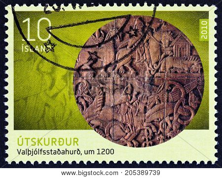 ICELAND - CIRCA 2010: A stamp printed in Iceland from the 