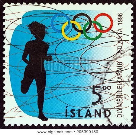 ICELAND - CIRCA 1996: A stamp printed in Iceland from the 