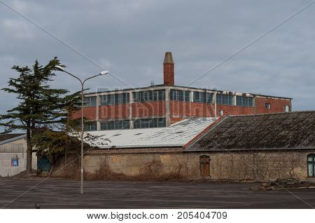 industrial building in town of Nakskov in Denmark