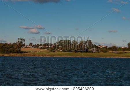 Island of Bogo in Denmark on a sunny day