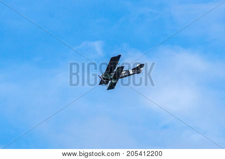 Taby Orebro Sweden Sept 02 Air Show Fokke D7 Airplane Flying