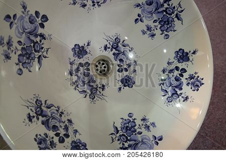 Decorative Painted Colorful Lavabo For Home