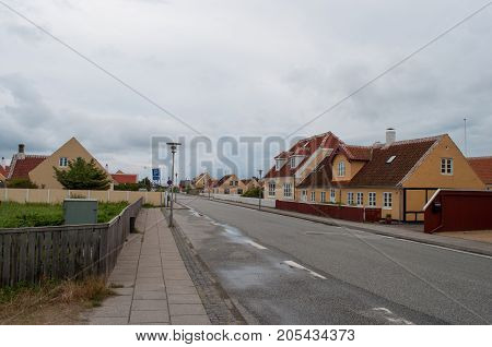town of Skagen in North Jutland in Denmark