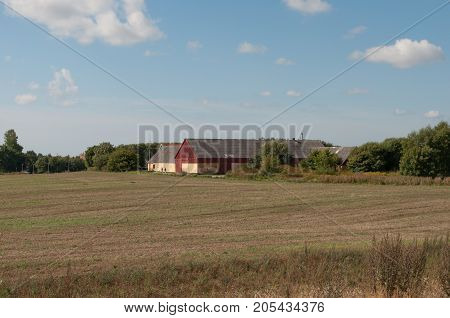 Old Farm In Town Of Naestved In Denmark
