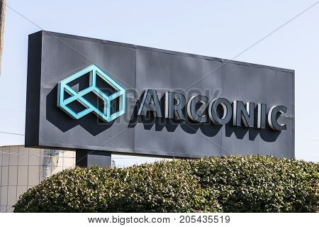 Lafayette - Circa September 2017: Arconic Forging and Extrusion Plant. Arconic was created when Alcoa spun off its jet and auto parts operations IV