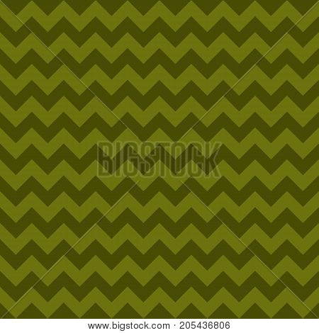 Seamless chevron pattern green khaki colors. Vector illustration