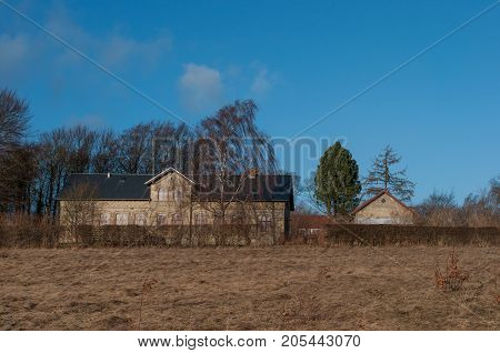 Old Farm In Village Of Norre Tranders In Suburbs Of Aalborg In Denmark