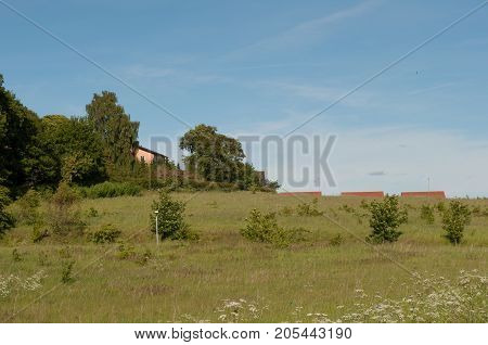 suburbs of Aalborg Denmark on a bright day