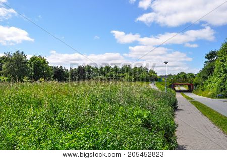 Blue Sky In Aalborg Denmark
