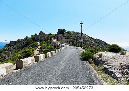 Castillitos Battery, Fortifications Of Cartagena, Province Of Murcia. Spain